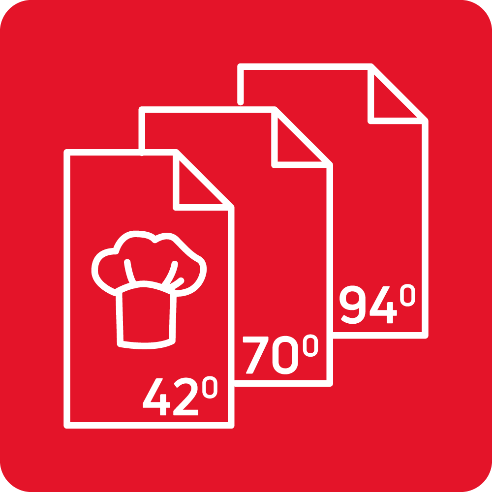 3 preset cooking programmes